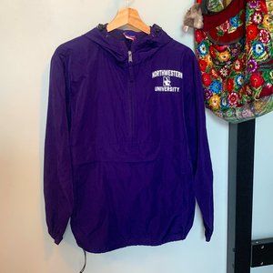 Official Northwestern University Quarter Zip Windbreaker